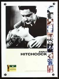 e083 EARLY HITCHCOCK linen English 17x23 movie poster '90s 39 Steps!