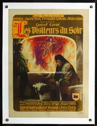 e198 DEVIL'S ENVOYS linen French 23x32 movie poster '42 Marcel Carne