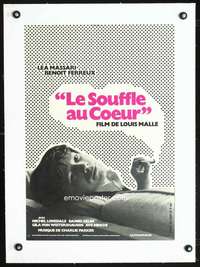 e214 MURMUR OF THE HEART linen French 15x21 movie poster '71 Malle