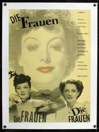 e497 WOMEN linen German movie poster '88 Joan Crawford, Russell