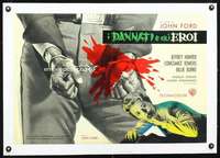 e228 SERGEANT RUTLEDGE linen style B Italian photobusta movie poster '60