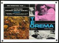 e233 TEOREMA linen Italian photobusta movie poster '68 Pier Pasolini