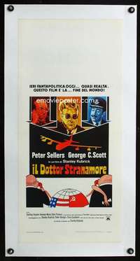 e238 DR. STRANGELOVE linen Italian locandina movie poster R70s Kubrick