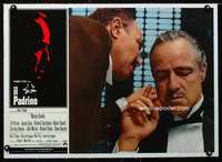 e221 GODFATHER linen Italian photobusta movie poster '72 Brando c/u!