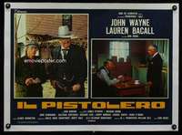 e229 SHOOTIST #1 linen Italian photobusta movie poster '76 John Wayne