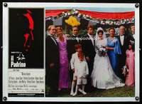 e222 GODFATHER linen Italian photobusta movie poster '72 wedding!