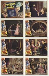 e017 PHANTOM OF THE OPERA 8 movie lobby cards '43 Claude Rains