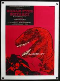 e274 RODAN linen Polish 23x33 movie poster '56 Rapnicki dinosaur art!