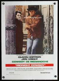 e306 MIDNIGHT COWBOY linen Spanish 18x27 movie poster R75 Hoffman