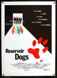 e300 RESERVOIR DOGS linen Spanish commercial poster '92 Quentin Tarantino, Keitel, Buscemi, Penn