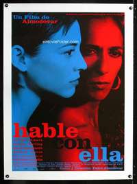 e302 TALK TO HER linen Spanish movie poster '02 Pedro Almodovar