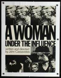 e052 WOMAN UNDER THE INFLUENCE #1 linen special 24x32 movie poster '74