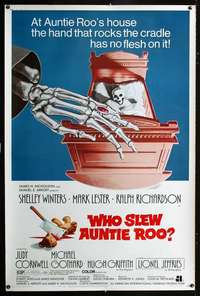 f117 WHO SLEW AUNTIE ROO 40x60 movie poster '71 creepy horror image!