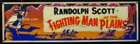 f025 FIGHTING MAN OF THE PLAINS paper banner movie poster '49 Randolph Scott