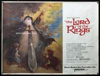 f048 LORD OF THE RINGS subway movie poster '78 JRR Tolkien
