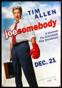 f076 JOE SOMEBODY DS vinyl banner movie poster '01 Tim Allen comedy!