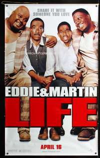 f077 LIFE vinyl banner movie poster '99 Eddie Murphy, Martin Lawrence