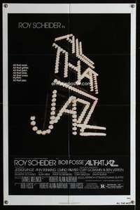 h019 ALL THAT JAZZ one-sheet movie poster '79 Roy Scheider, Bob Fosse