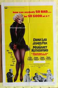h029 ARABELLA one-sheet movie poster '68 James Fox, sexy Virna Lisi!