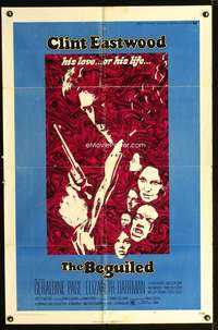 h043 BEGUILED one-sheet movie poster '71 Clint Eastwood, Geraldine Page