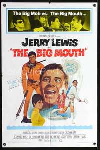 h053 BIG MOUTH one-sheet movie poster '67 wacky Jerry Lewis spy spoof!