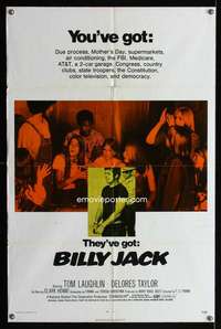 h055 BILLY JACK one-sheet movie poster '71 Tom Laughlin, Delores Taylor