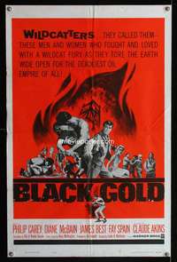 h060 BLACK GOLD one-sheet movie poster '62 Philip Carey, Diane McBain