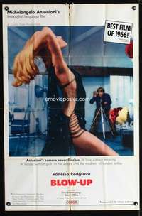 h073 BLOWUP one-sheet movie poster '66 Michelangelo Antonioni, Redgrave