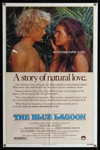 h074 BLUE LAGOON one-sheet movie poster '80 Brooke Shields