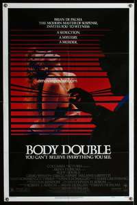 h077 BODY DOUBLE one-sheet movie poster '84 De Palma, Melanie Griffith