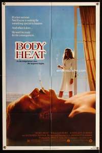 h078 BODY HEAT one-sheet movie poster '81 William Hurt, Kathleen Turner