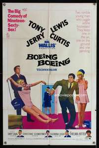 h079 BOEING BOEING one-sheet movie poster '65 Tony Curtis, Jerry Lewis