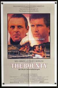 h085 BOUNTY one-sheet movie poster '84 Mel Gibson, Anthony Hopkins