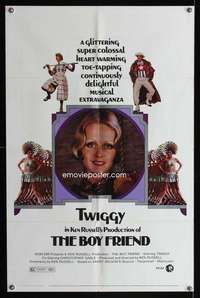 h088 BOY FRIEND one-sheet movie poster '71 Twiggy, Tommy Tune
