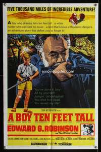 h090 BOY TEN FEET TALL one-sheet movie poster '65 Edward G. Robinson