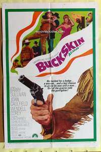 h099 BUCKSKIN one-sheet movie poster '68 Barry Sullivan, Joan Caulfield