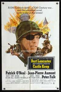 h117 CASTLE KEEP one-sheet movie poster '69 Burt Lancaster, World War II