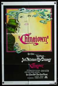 h125 CHINATOWN one-sheet movie poster '74 Jack Nicholson, Roman Polanski