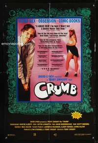 h149 CRUMB one-sheet movie poster '95 comic book artist and writer!