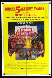 h164 DEER HUNTER one-sheet movie poster '78 Cimino, Academy Award Winner!