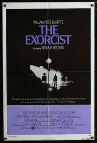 h199 EXORCIST one-sheet movie poster '74 William Friedkin, Max Von Sydow