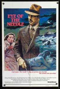 h201 EYE OF THE NEEDLE int'l one-sheet movie poster '81 different image!