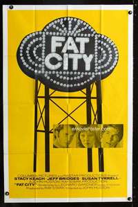 h205 FAT CITY int'l one-sheet movie poster '72 Keach, John Huston, boxing!