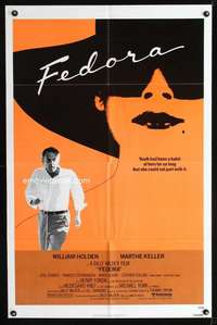 h209 FEDORA one-sheet movie poster '78 Billy Wilder, William Holden