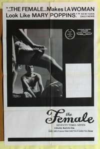h210 FEMALE one-sheet movie poster '68 sexy Isabel Sarli classic!