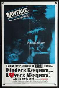 h212 FINDERS KEEPERS, LOVERS WEEPERS one-sheet movie poster '68 Russ Meyer