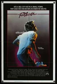 h220 FOOTLOOSE one-sheet movie poster '84 competitive dancer Kevin Bacon!