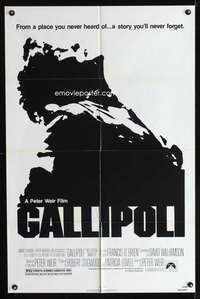 h232 GALLIPOLI one-sheet movie poster '81 Peter Weir classic, Mark Lee