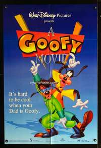 h248 GOOFY MOVIE DS one-sheet movie poster '95 Walt Disney kind of canine!