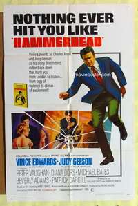 h257 HAMMERHEAD one-sheet movie poster '68 Vince Edwards, Geeson